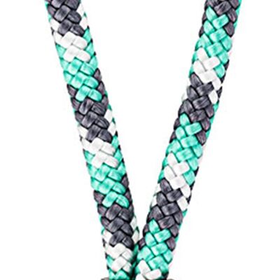 Lanyard Skipper (Ø 6MM) S, cuerda MENTA-GRIS-BLANCO
