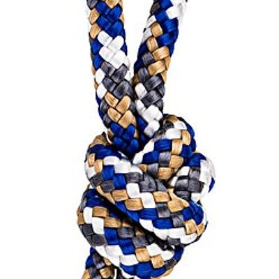 Key Ring Knot - BEIGE-BLUE-WHITE