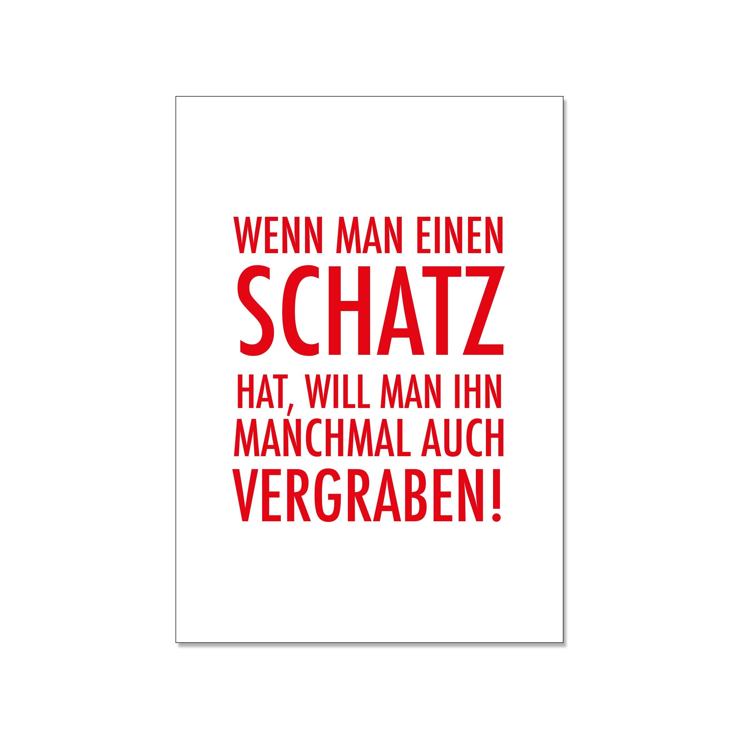 Cartolina in su, SE HAI UN TESORO, A VOLTE VUOI SEppellirlo!