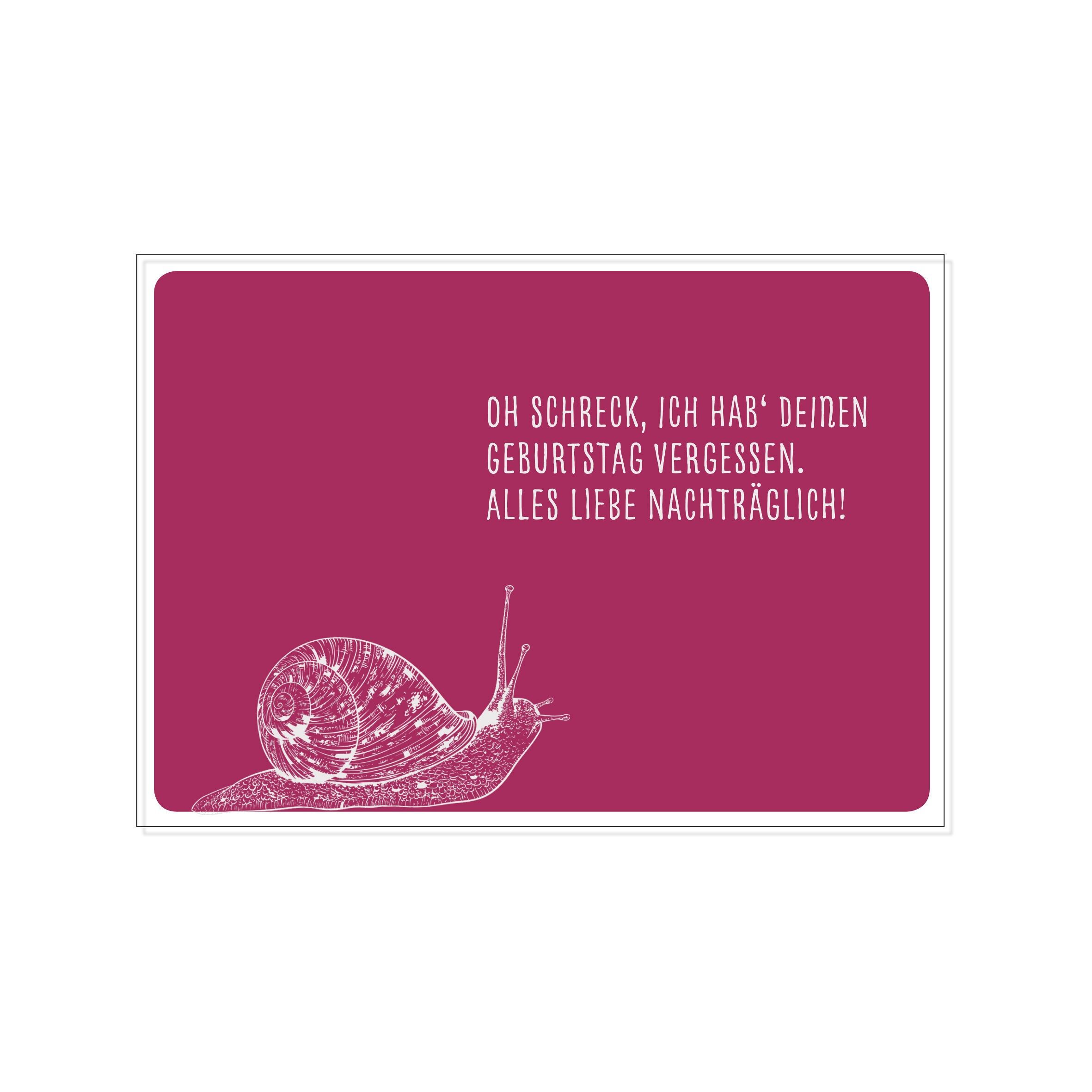 Paesaggio da cartolina, OH SCHRECK, HO DIMENTICATO IL TUO COMPLEANNO. TUTTO AMORE PRIMA!