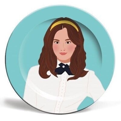 10 inch plate 'blair waldorf' by cheryl boland