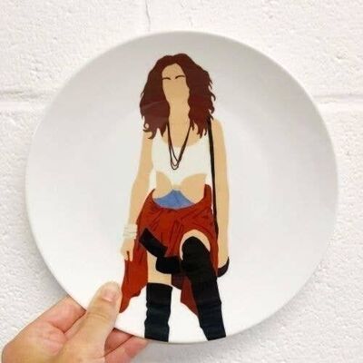 10 inch plate 'vivian' by cheryl boland