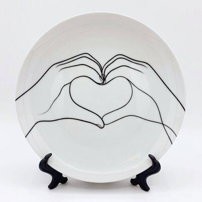 Assiette de 10 pouces, Making Hearts par Adam Regester