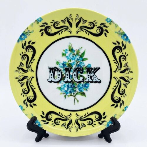 10 Inch Plate, Dick - Yellow by Wallace Elizabeth