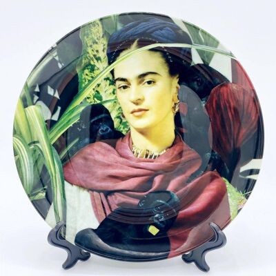 10 Inch Plate, Frida With Monkeys by Maya Land