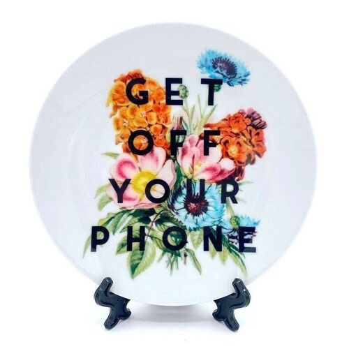10 Inch Plate, Get Off Your Phone by the 13 Prints