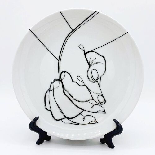 10 Inch Plate, Holding on to You by Adam Regester