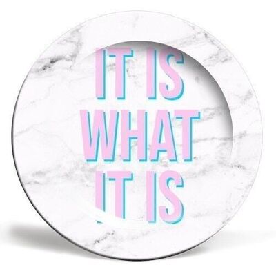 10 inch plate, it is what it is by lilly rose