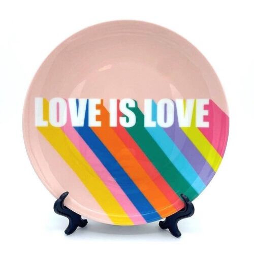 10 Inch Plate, Love Is Love by Luxe and Loco