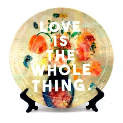 Plato de 10 pulgadas, Love Is the Whole Thing by the 13 Prints