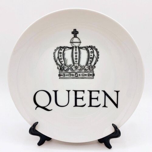 10 Inch Plate, Queen Crown by Adam Regester