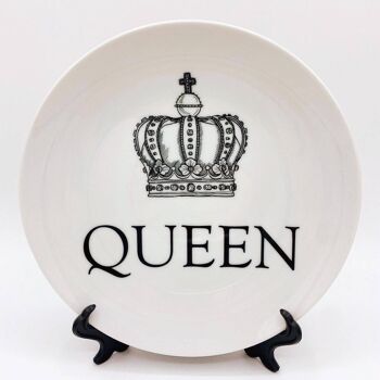 Assiette 10 pouces, Queen Crown par Adam Regester