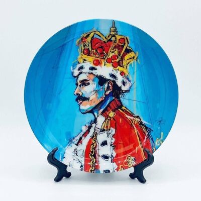10 Inch Plate, Royal Freddie by Laura Selevos