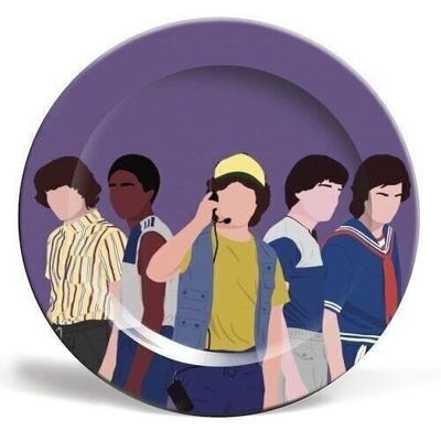 10 inch plate, stranger things boys by cheryl boland