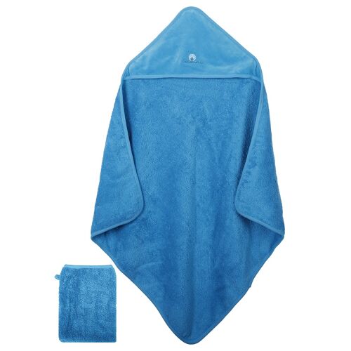 Cape de bain+Gant 75x75 cm Lagon