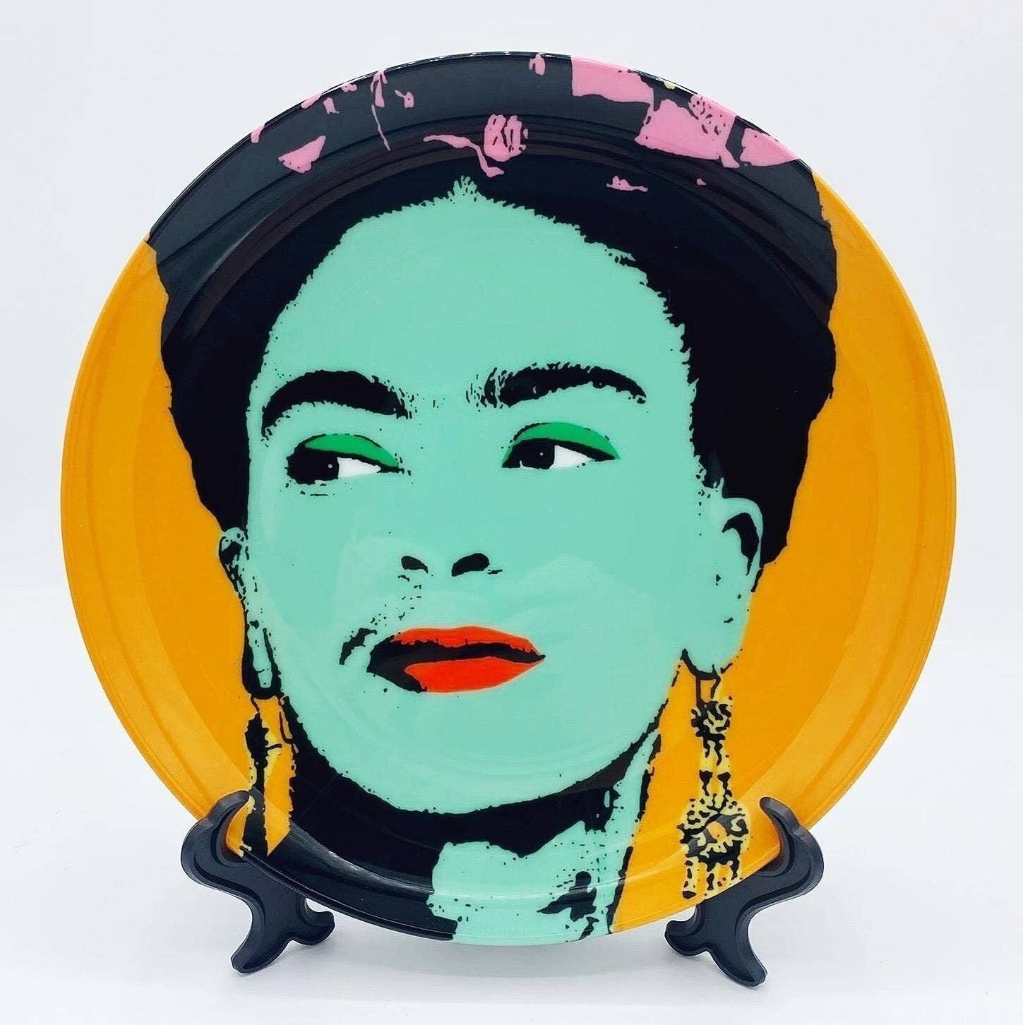 Piatto da 6 pollici Frida - Wallace Elizabeth arancione, verde e rosa