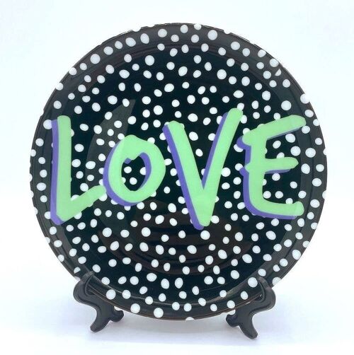 6 Inch Plate, Love Print by the 13 Prints