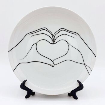 Assiette de 6 pouces, Making Hearts par Adam Regester