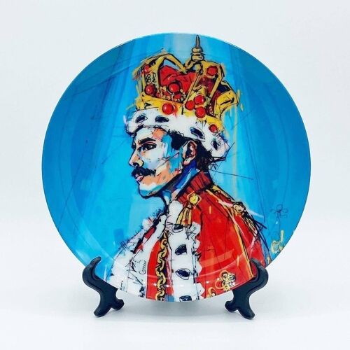 6 Inch Plate, Royal Freddie by Laura Selevos