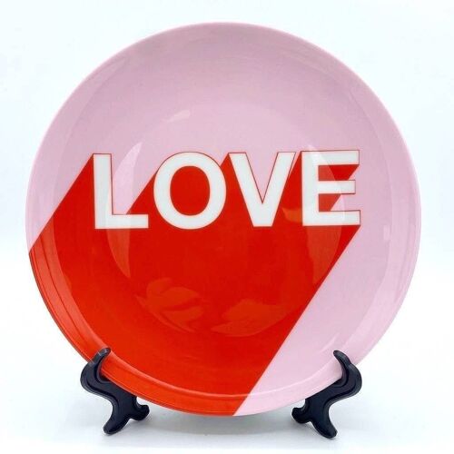 6 Inch Plate, the Word Is Love by Adam Regester
