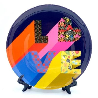 8 Inch Plate, Love by Luxe and Loco