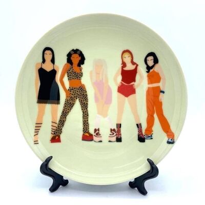 Assiette 8 pouces, Spice Girls par Cheryl Boland