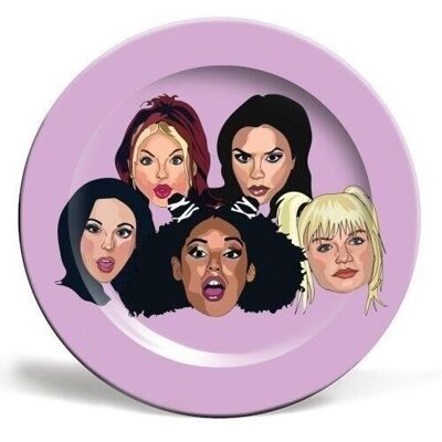 ASSIETTE 8 POUCES, COLLECTION SPICE GIRLS PAR CATHERINE CRITCHLEY.