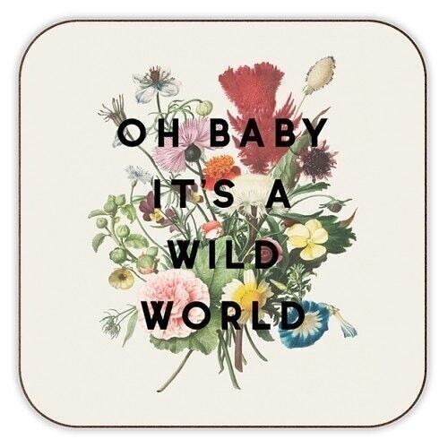 Coasters, Oh Baby It's a Wild World by the 13 Prints Cork