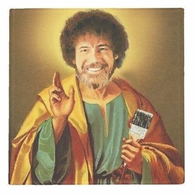 Coasters, Patron Saint of Chill - Bob Ross Wallace Elizabeth Glass