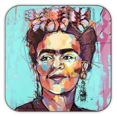 Coasters, Sassy Frida by Laura Selevos Cork