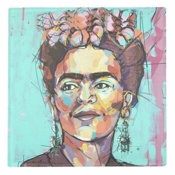 Sous-verres, Sassy Frida par Laura Selevos Glass