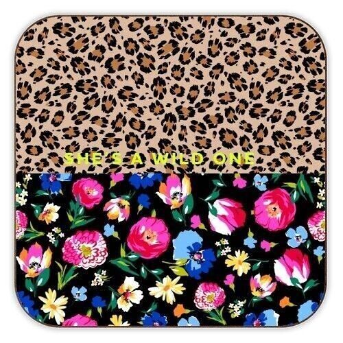 Coasters, She's a Wild One by Pearl & Clover Cork