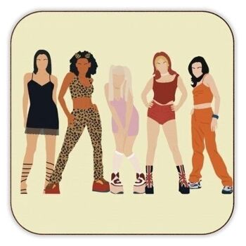 Dessous de verre, Spice Girls par Cheryl Boland Cork