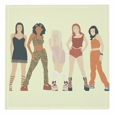 Sottobicchieri, Spice Girls di Cheryl Boland Glass