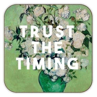 Posavasos, Trust the Timing by the 13 Prints Cork