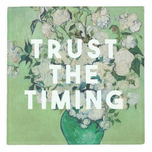 Coasters, Trust the Timing by the 13 Prints Glass