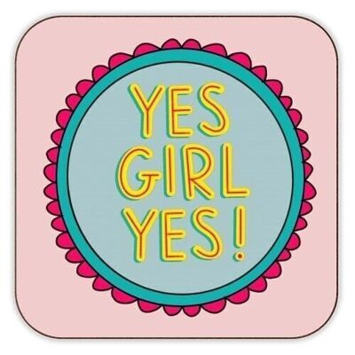 Coasters, Yes Girl Yes! by Hollie Mills Cork