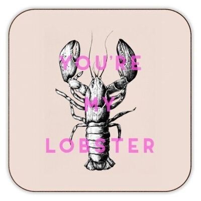 Coasters, You're My Lobster by the 13 Prints Cork