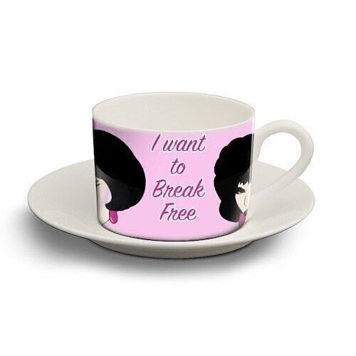 Cup and saucer, i want to break free by bite your granny
