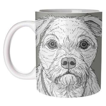 MUGS, PORTRAIT DE CHIEN BORDER TERRIER PAR ADAM REGESTER