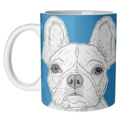 Mugs, french bulldog portrait by adam regester