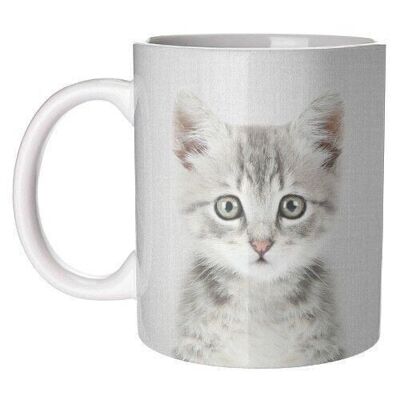 Mugs, kitten - colorful by gal design