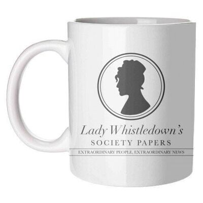 Mugs, lady whistledown's society papers by cheryl boland