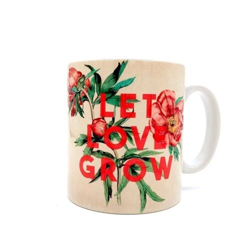 Mugs, Let Love Grow by the 13 Prints