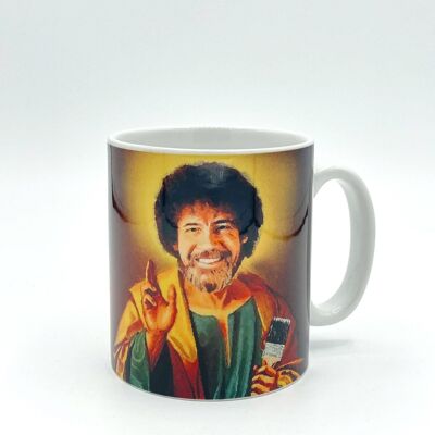 Mugs, Patron Saint of Chill - Bob Ross by Wallace Elizabeth