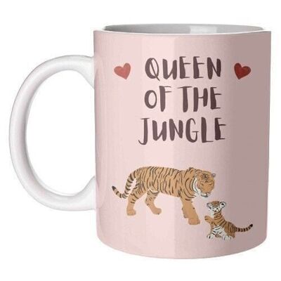 Mugs, queen of the jungle by rock and rose creative