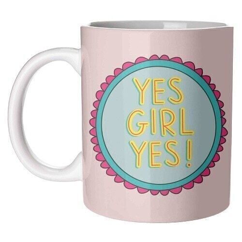 Mugs, Yes Girl Yes! by Hollie Mills