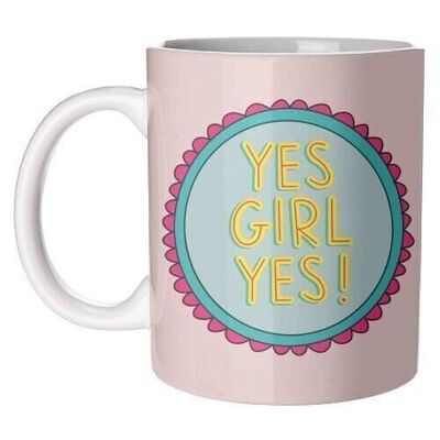 Mugs, Yes Girl Yes! by Hollie Mills