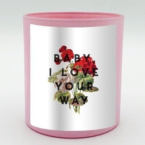 SCENTED CANDLES, BABY, I LOVE YOUR WAY BY THE 13 PRINTS Rose & Peony