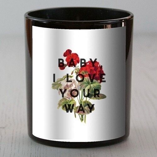 SCENTED CANDLES, BABY, I LOVE YOUR WAY BY THE 13 PRINTS Wild Fig & Patchouli